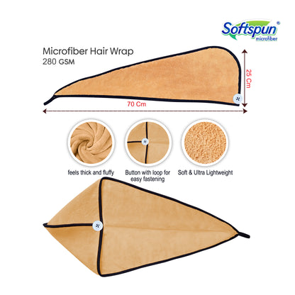 Microfiber Hair Drying Wrap Plush