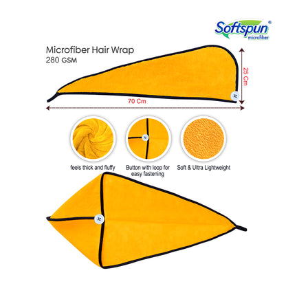 Microfiber Hair Drying Wrap Plush