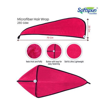 Microfiber Hair Drying Wrap Plush