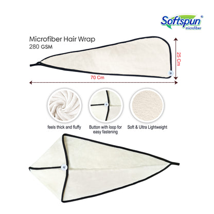 Microfiber Hair Drying Wrap Plush